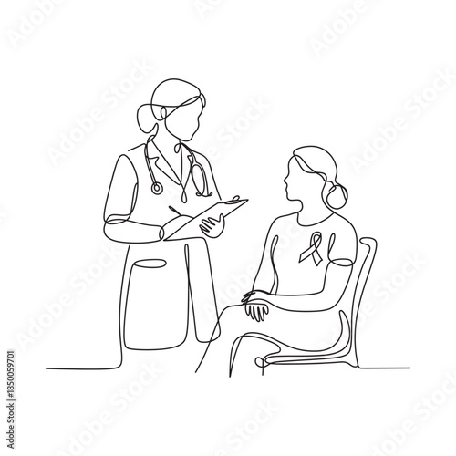 Doctor consultation with a patient focused on health awareness and care