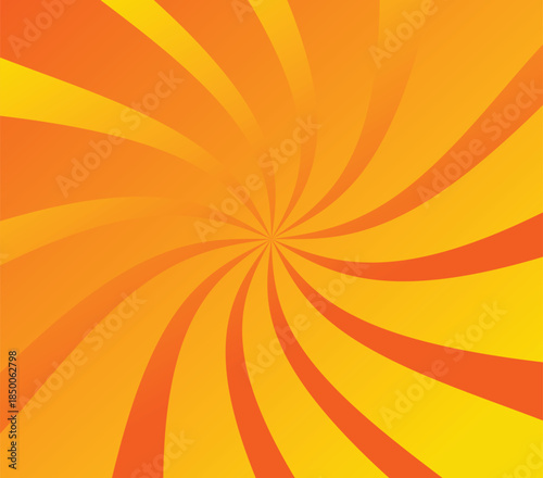 Vibrant orange sunburst pattern with radiating stripes