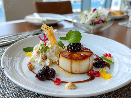 Exquisite Steak Fine Dining Experience – Perfectly Cooked Premium Cut with Artistic Plating	