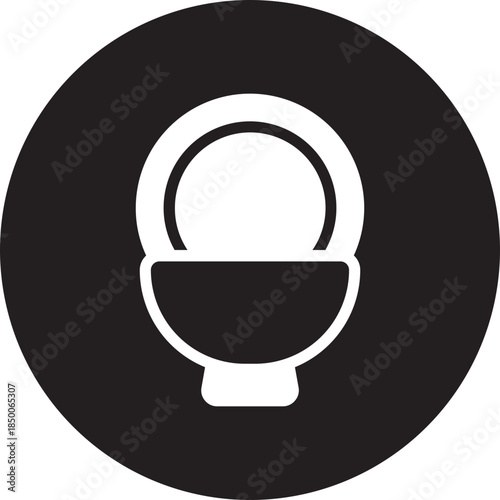 plate glyph icon