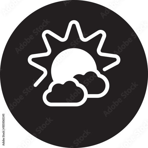 sun glyph icon