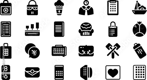 Animal Vision Solid Filled Icons Eagle Eye Wolf Spider Bat Lizard