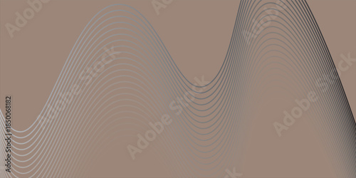 Creamy coffee cream background. Abstract curved chocolate background. Intersecting waves. Background vektor