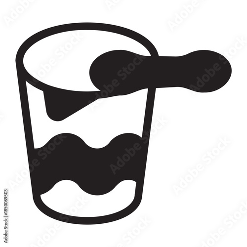 yogurt glyph icon