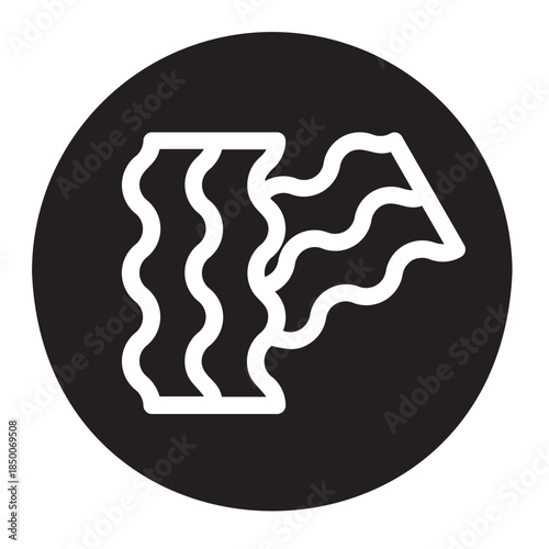 bacon glyph icon
