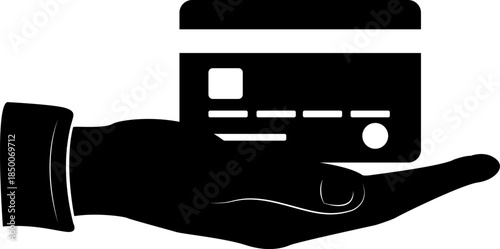 Bank card. A payment instrument for cashless payment for goods and services. Cash withdrawals and account management. Card with a chip and magnetic stripe.