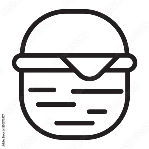 picnic basket line icon
