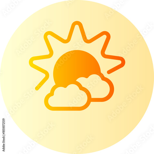 sun gradient icon
