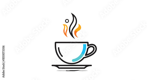 Various items of rainy day clothing including a navy raincoat umbrella boots and a bag shown with rain droplets and wind wave symbols on white.