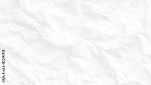 Crumpled white paper texture background