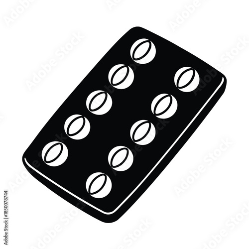pills blister pack vector on white background