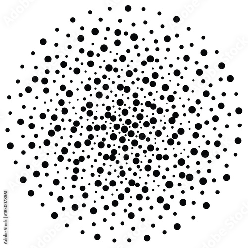 random scatter dots vector on white background