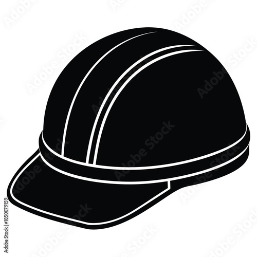 safety helmet vector on white background