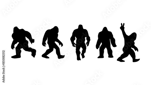 Bigfoot Funny Alien Sasquatch  Yeti Wild Monster clipart