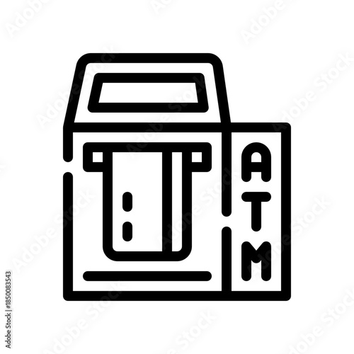 atm card line icon