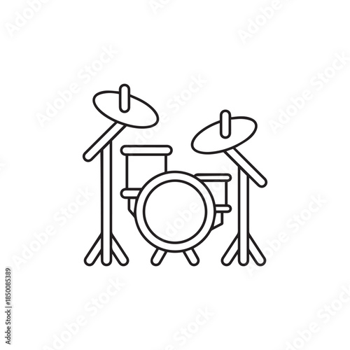 drum silhouette simple icon 