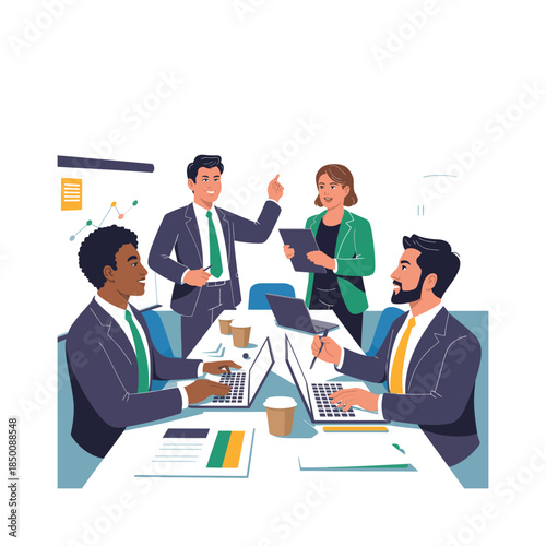 Teamwork in a Business Meeting