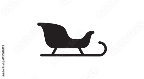 Black armchair isolated on white background vector illustration