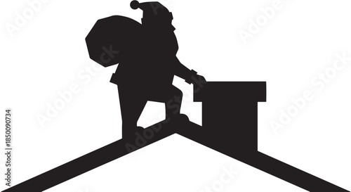 Silhouette of a man and woman with a shovel vector illustration