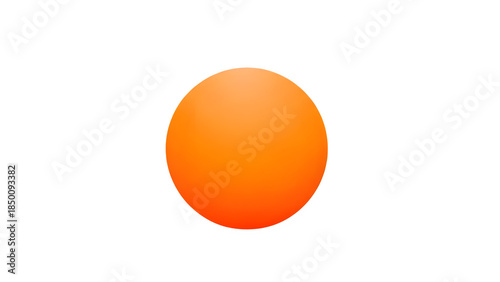 Orange circle in transparent background