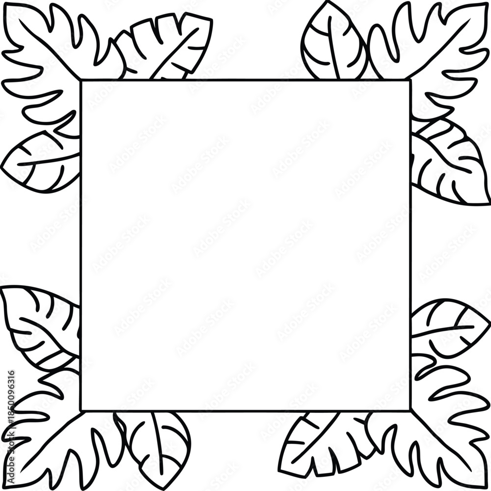 Obraz premium Tropical Leaf Nature Background