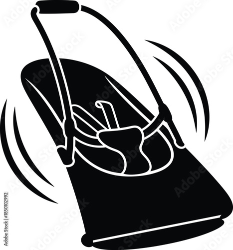 Baby stroller in motion