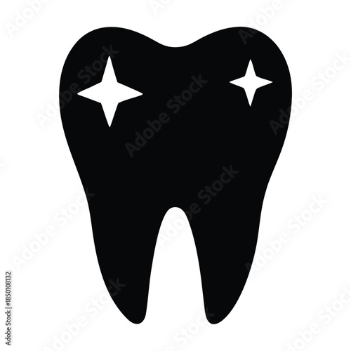 vector illustration of a tooth icon