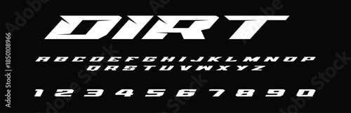 Dirt Lettering Font Vector Grunge Rough Typeface Design for Off Road Racing T Shirts Stickers Logos Extreme Sports Graphics Mud Trail Adventure and Outdoor Projects	

