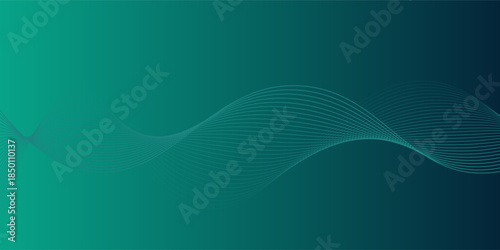 Abstract smooth green and dark with wavy lines black and green background.	Simple digital technology lines. Cyber lines concept
