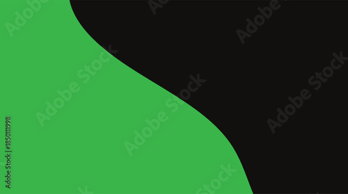 Abstract green background with white lines and light texture featuring a chroma key screen effect isolated on a black paper animation