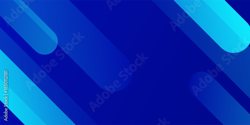Abstract blue gradient geometric dynamic shapes background. Dynamic sound wave design
