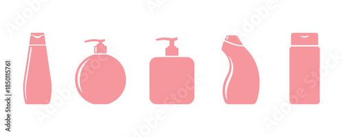 modern and simple design for a shampoo icon vector template

