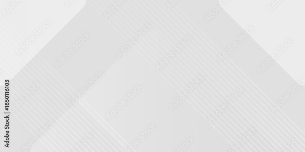 Fototapeta premium Abstract background polygon design with diagonal line pattern in grey colour. White lines horizontal template for business banner simple. Vector illustration