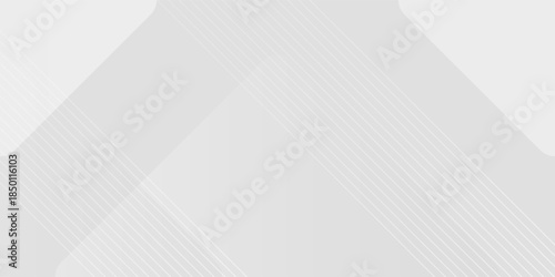 Abstract background polygon design with diagonal line pattern in grey colour. White lines horizontal template for business banner simple. Vector illustration