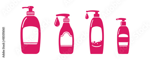 shampoo icon vector design template, simple and modern style