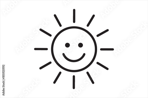 Happy sun illustration