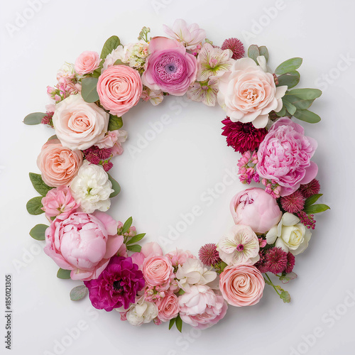  Happy New Year 2026 ,flower greeting card.