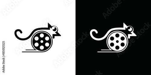 simple vector movie logo