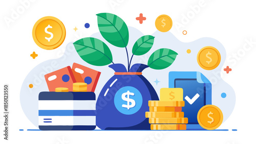 market volatility concept showing risk, decline and financial decision making illustration visualize