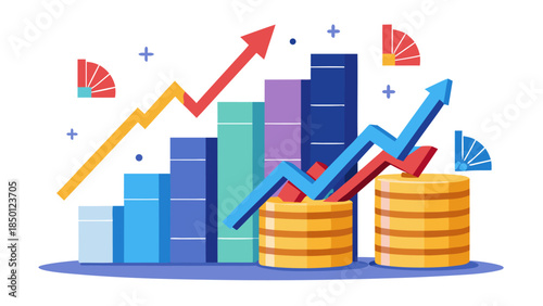 corporate management concept with teamwork, digital charts and professional planning strategy visual