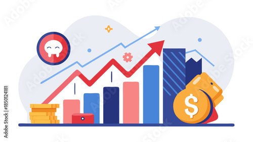 Professional Financial Consulting and Investment Concept – Vector Artwork 39