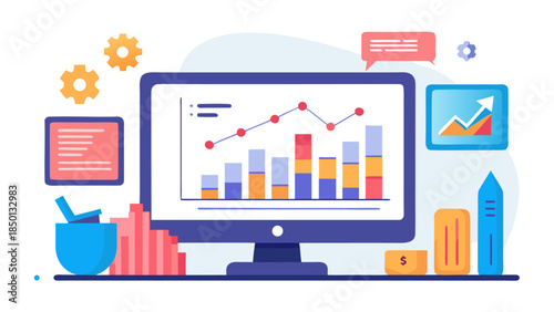 Stock Market Trend Monitoring with Interactive Chart Display