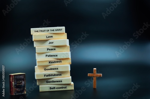 The Fruit of The Spirit Wooden Cross