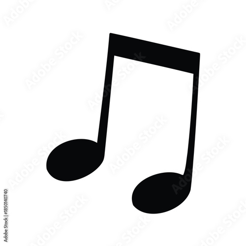 Two sixteenth notes on a staff representing classical musical notation