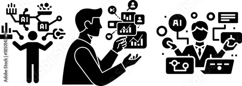 Individuals Exploring AI Concepts and Data Visualization with Gestures artificial intelligence