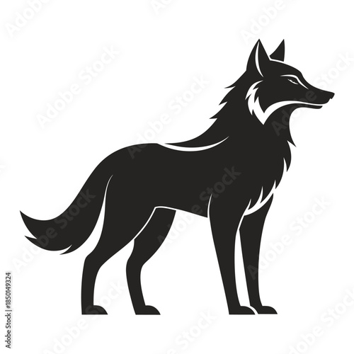 Minimal animal silhouette vector design collection element 17