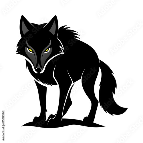 Minimal animal silhouette vector design collection element 13