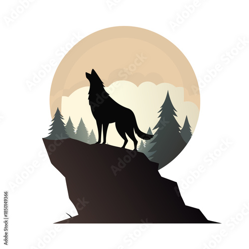 Minimal animal silhouette vector design collection element 12