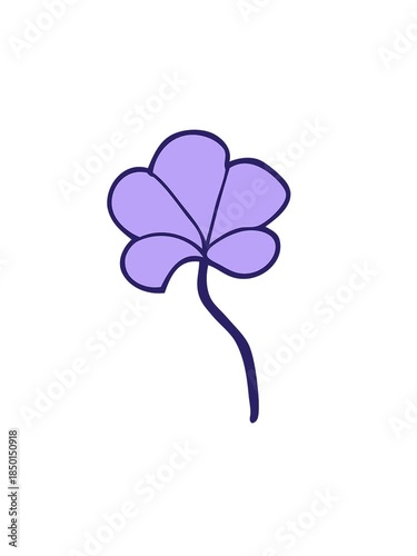 attention grabbing animation of cartoon quirk doodle leaf