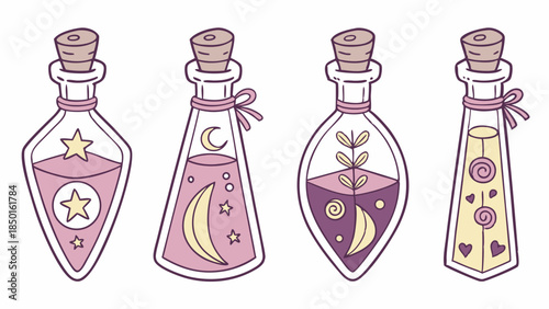 Magical Potions for Enchanting Designs and Whimsical Branding, Perfect for Fantasy Marketing and Mystical Websites